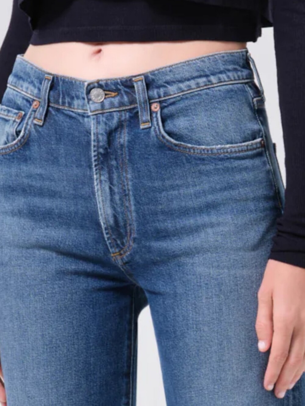 Agolde Women's Mid-rise Relaxed Straight Leg Harper Jeans - NWT